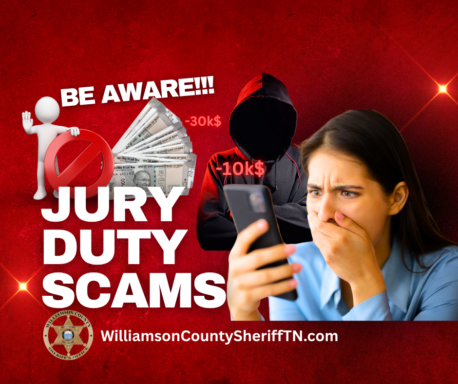 SCAM ALERT Williamson County Sheriff’s Office