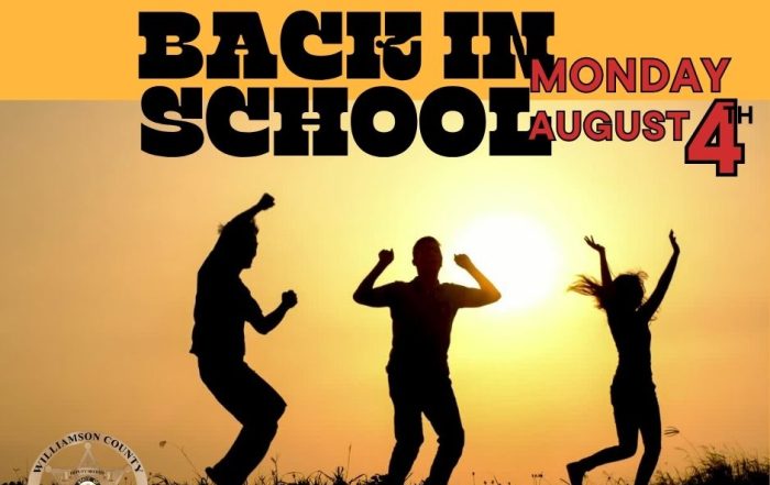 WILLIAMSON COUNTY Back to school